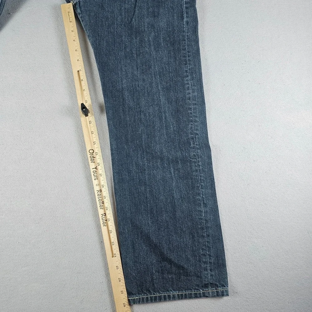 Y2K Levis 501 Jeans Mens 34x30 (32x28) Blue Denim Button Fly Classic Straight
